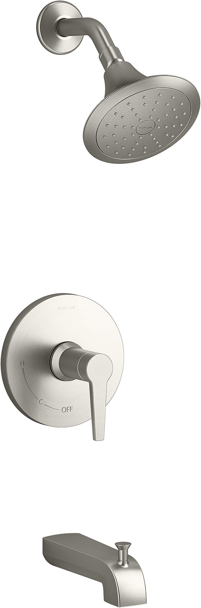 Kohler كوهلر KTS970744GBN مجموعة دش بلمسة نهائية من النيكل المصقول