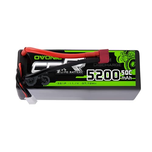OVONIC 3s Lipo Battery 50C 5200mAh 11.1V Lipo Battery with Dean-Style T RC Car Truck Boat Airplane Helicopter Quadcopter - Image 1