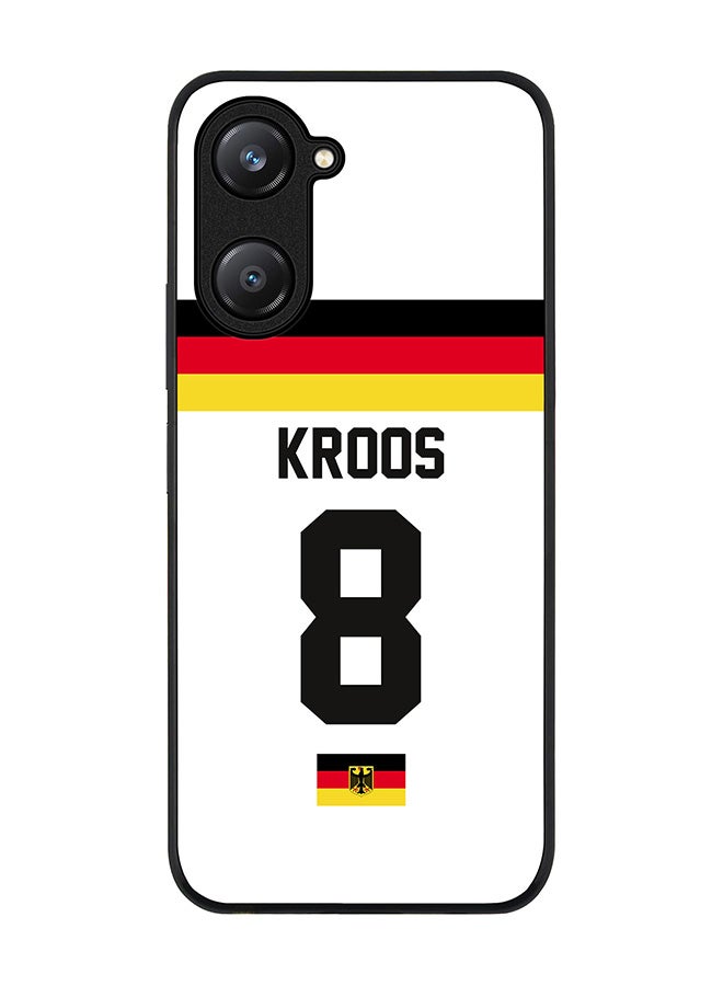 Stylizedd Rugged Black edge case for Vivo Y28s 5G / Vivo Y18 4G /Vivo Y03 4G, Slim fit Case Flexible Cover - Football Team - Germany, Player Name - Kroos - Image 1