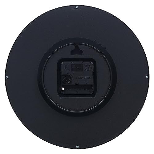 Webelkart Premium Plastic Wall Clock for Home and Office Decor/Office Wall Clocks/Wall Clock for Living Room (Black) - Wall Watch for Home - Image 4