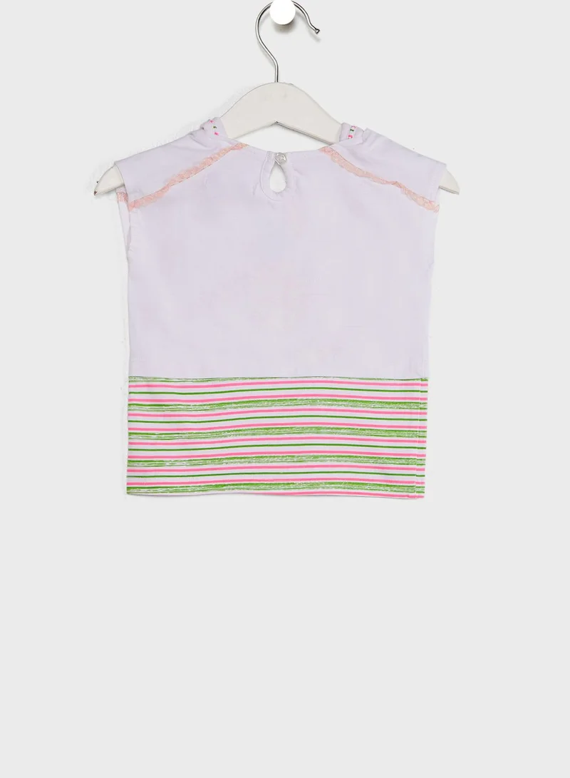 Nautinati Off- Conversational Printed Top