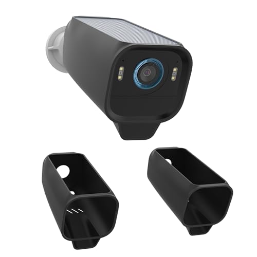 VOMENC Silicone Cover Skins for Outdoor Use, Compatible with Eufy Security eufyCam S3 Pro Camera, Easy Install Eufy Camera Case (2pack-Black) - Image 1