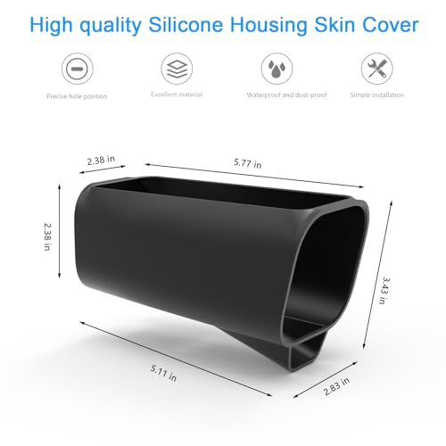 VOMENC Silicone Cover Skins for Outdoor Use, Compatible with Eufy Security eufyCam S3 Pro Camera, Easy Install Eufy Camera Case (2pack-Black) - Image 2