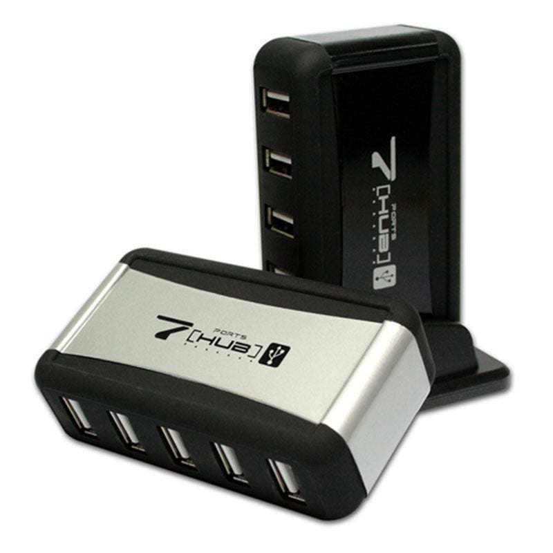 Usb2.0 Vertical 7-Port Hub One To Seven With Base Hub Splitter 7-Port Hub With Power Supply - Image 4
