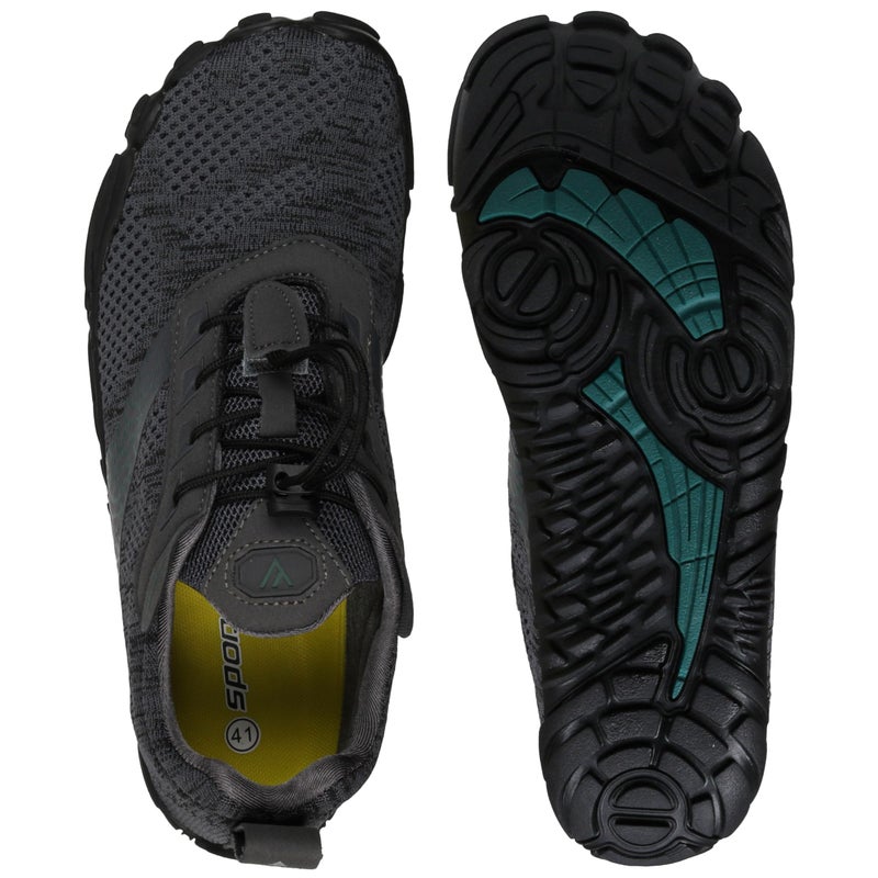 WHITIN Men's Trail Running Shoes Minimalist Barefoot Five Fingers Wide Toe Box Size 9 Gym Workout Fitness Zero Drop Hiking Lifting Minimus Grey 42 - Image 5