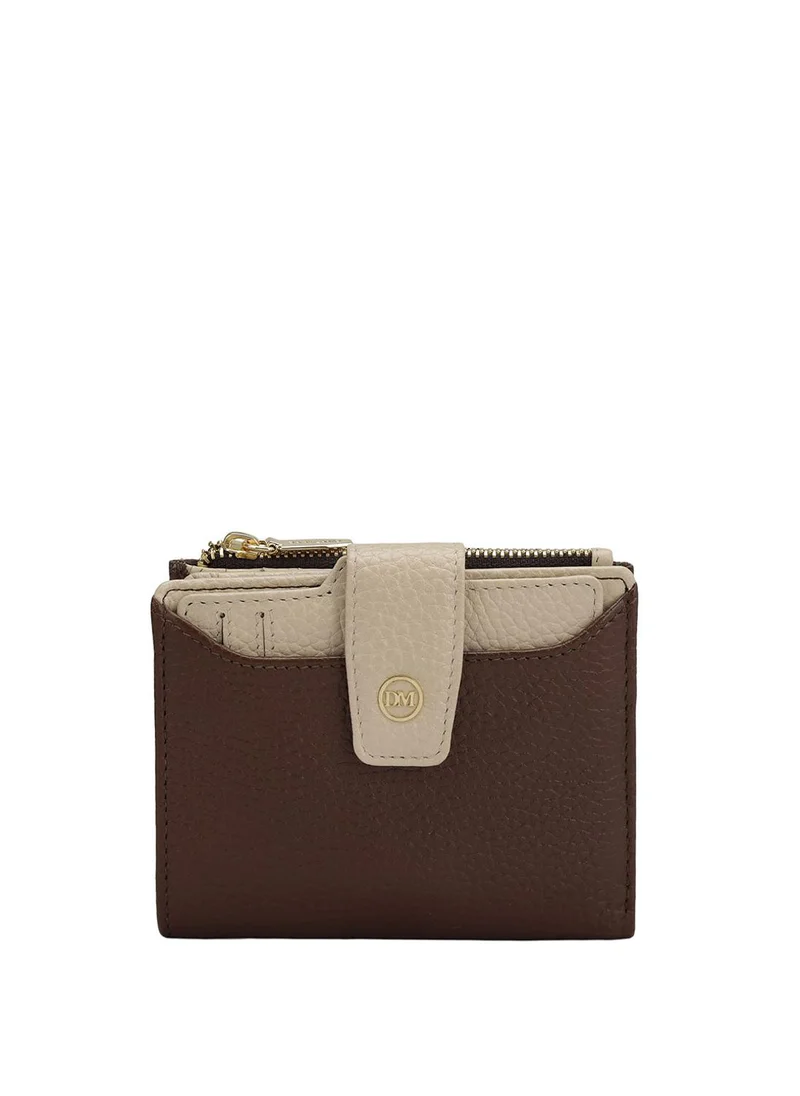 Da Milano Genuine Leather Brown Ladies Wallet