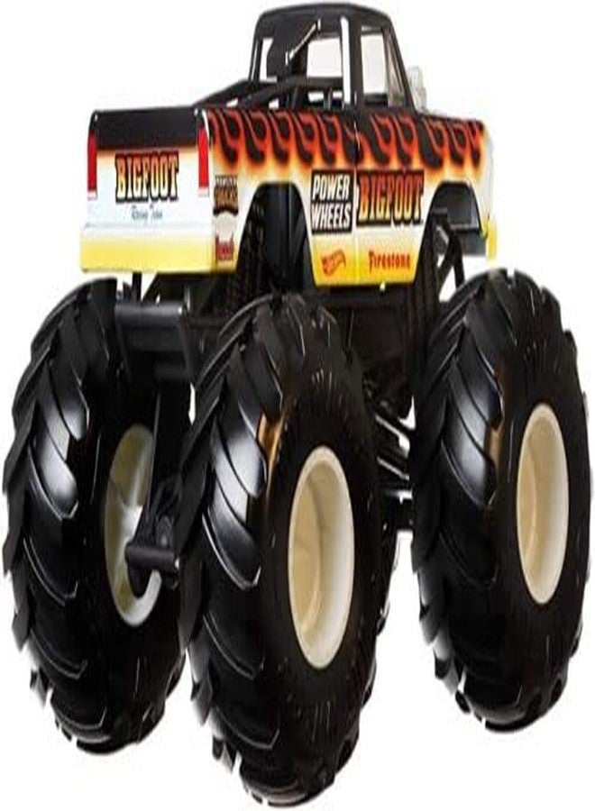 die cast DieCast Hotwheels Monster Trucks Bigfoot [Black], 1:24 Scale - Image 4