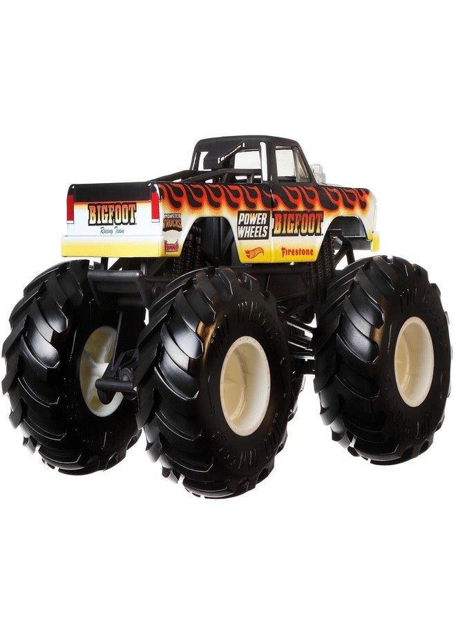 die cast DieCast Hotwheels Monster Trucks Bigfoot [Black], 1:24 Scale - Image 3