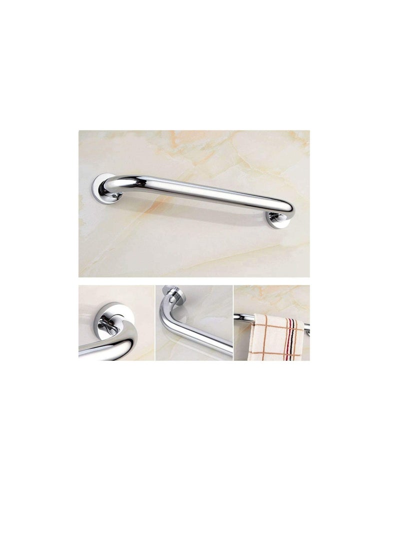 روبستلاين مقبض قضيب D من الفولاذ المقاوم للصدأ ROBUSTLINE | نوع الوردة | 19 مم × 350 مم | دعم الاستحمام للمسنين - Image 2