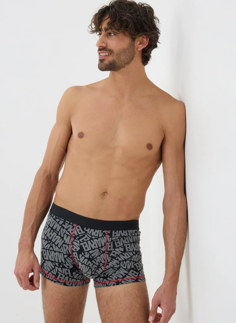 Matalan 2 Pack Marvel Black Boxers