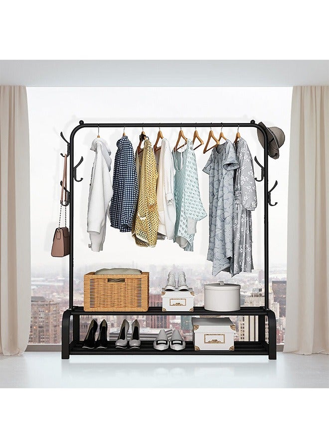 RollsTimi  Clothes Rack Garment Rack Standing Portable Clothing Rack Storage Shoes Hanger  - Image 1