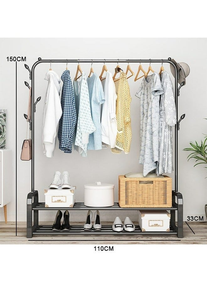 RollsTimi  Clothes Rack Garment Rack Standing Portable Clothing Rack Storage Shoes Hanger  - Image 4