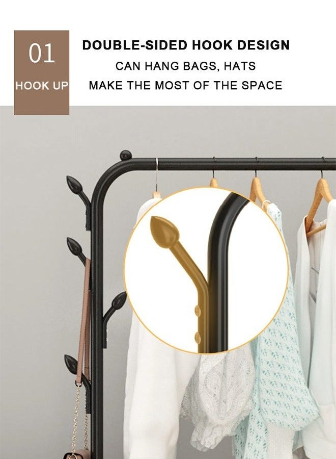 RollsTimi  Clothes Rack Garment Rack Standing Portable Clothing Rack Storage Shoes Hanger  - Image 5