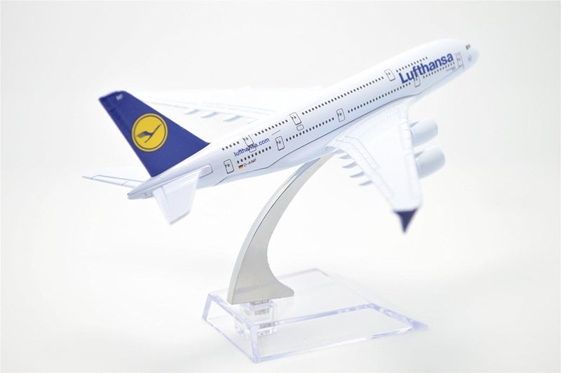 AmigozZ Diecast Aeroplane Scale Model Only For Display, Size -16 Cm-A380 (Air Lufthansa), Multicolor - Image 2
