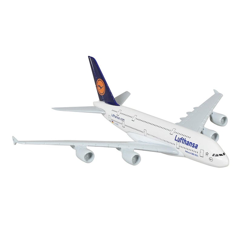 AmigozZ Diecast Aeroplane Scale Model Only For Display, Size -16 Cm-A380 (Air Lufthansa), Multicolor - Image 4