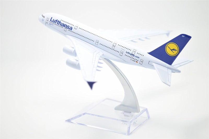 AmigozZ Diecast Aeroplane Scale Model Only For Display, Size -16 Cm-A380 (Air Lufthansa), Multicolor - Image 5