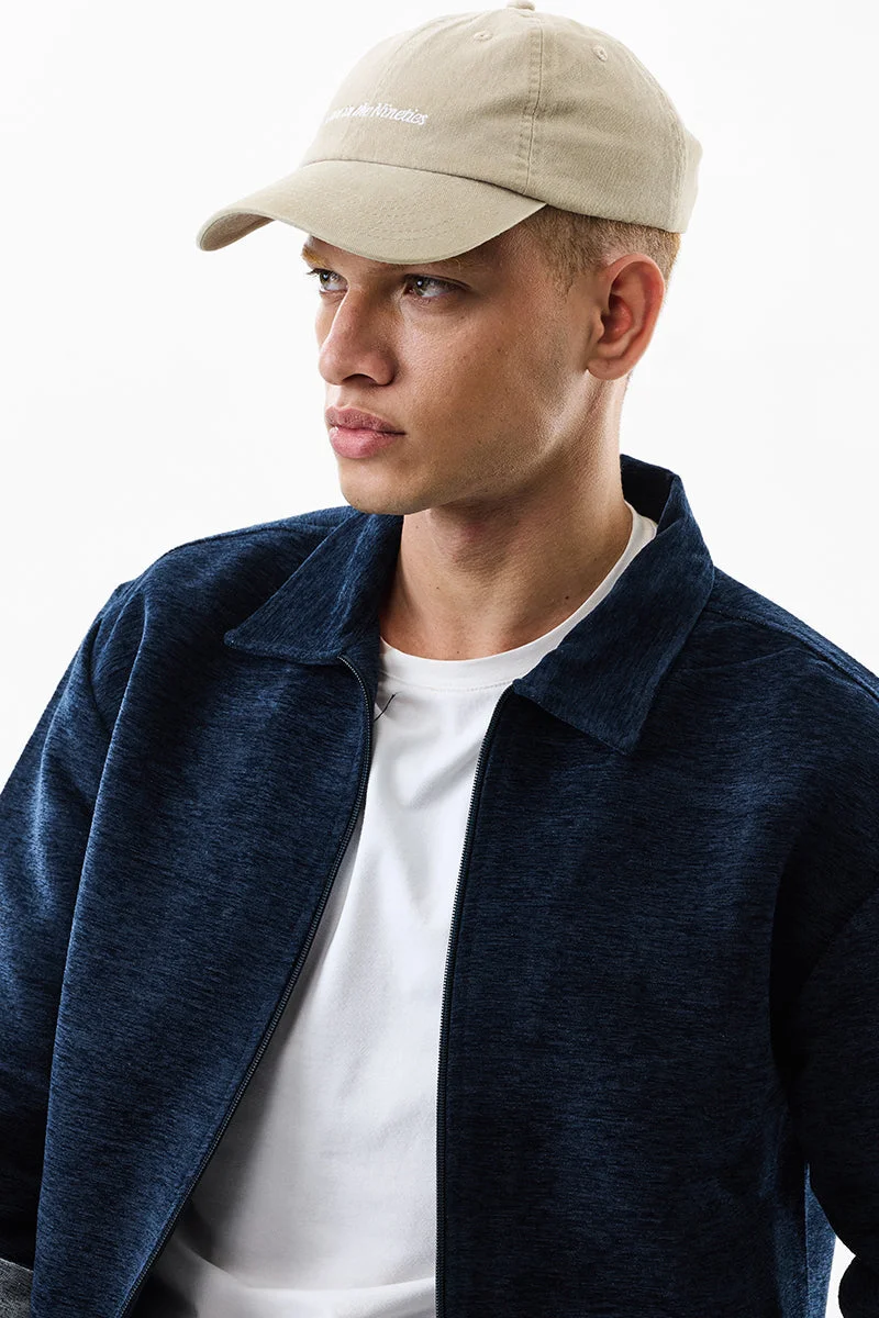 SNITCH Relaxed Fit Textured Navy Jacket