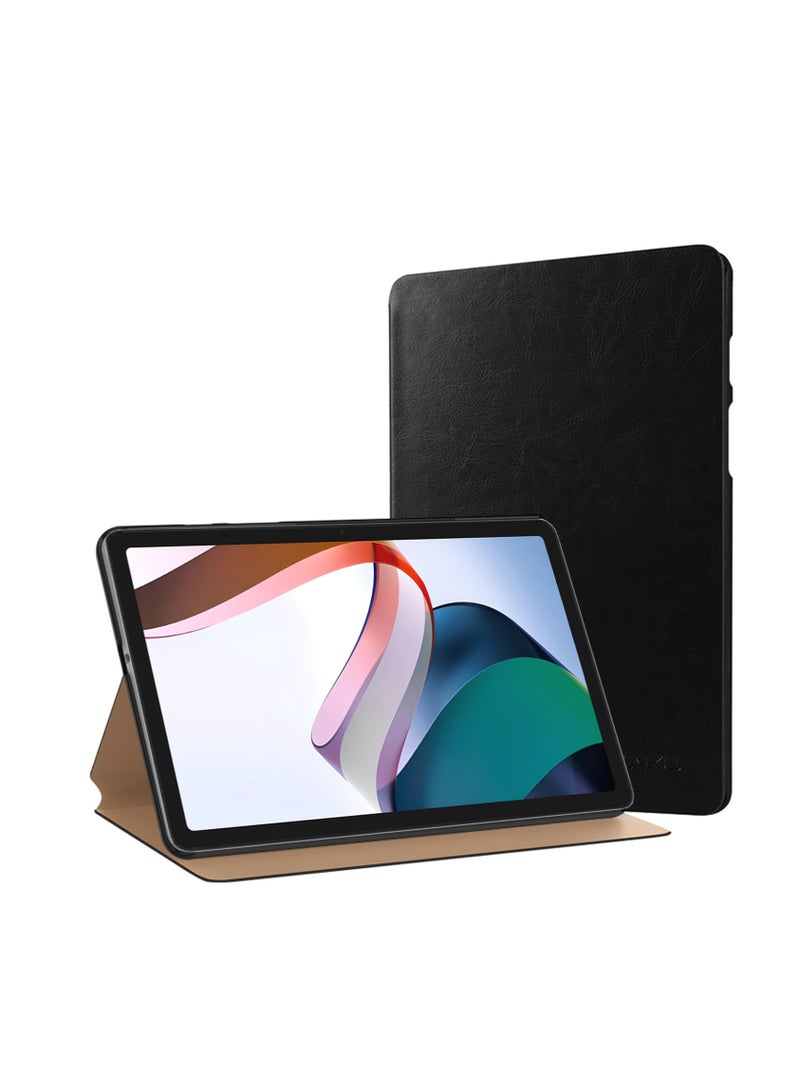 Wtech Creative Series High Quality Leather Flip Case Cover For Xiaomi Redmi Pad 10.61 Inch 2022 Black - Image 1