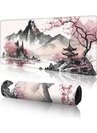 Watercolor Cherry Blossom Large Gaming Mouse Pad Mouse Pad Gaming 800 * 300 * 3mm Mouse Mat Desk Pad Large Desk Mat Extended Keyboard Mousepad with Non-Slip Base and Stitched Edge for Desk Home Office - pzsku/ZF949145CBFBEE42837E4Z/45/_/1723255062/db3d8e63-bcb9-454f-8cf2-6f0c7efddead