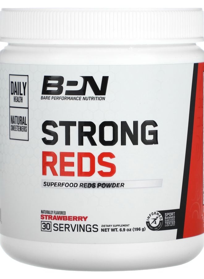 Bare Performance Nutrition Strong Reds Strawberry 6.9 oz (196 g)