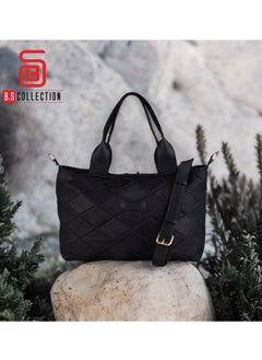 BS Collection Boom Big Bag Soft Quilted Canvas Shoulder Bag for Women - Black - pzsku/ZF9492325D768CBF144F5Z/45/_/1693744502/8a08b141-7846-4152-b5fa-989ffd91488c