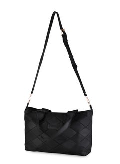 بي.أس كولكشن شنطة كتف قماش مبطنة ناعمة للنساء Boom Big Bag من بي اس كوليكشن - أسود  - Image 4