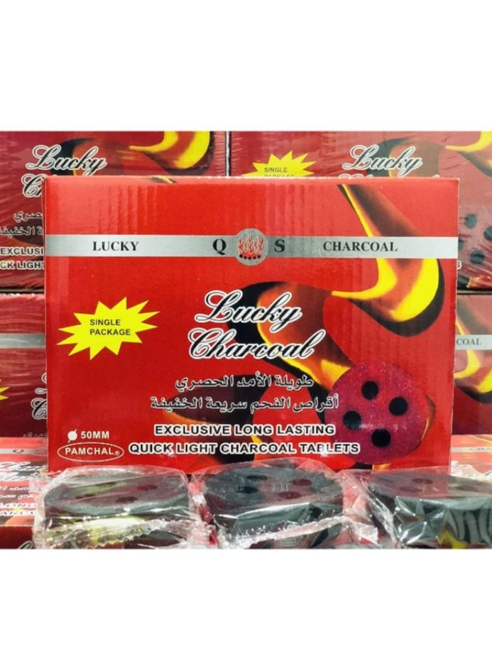 Lucky 20-Peices Bakhoor Charcoal Quick Ignite and Long Lasting Incence Coal - Image 2