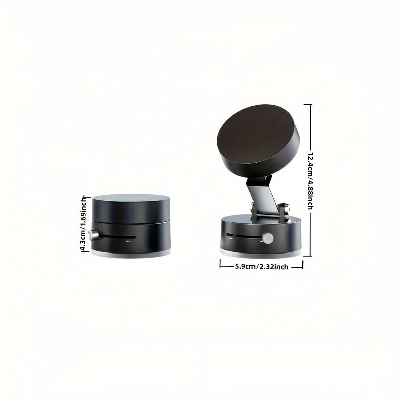360 Degree Vacuum Magnetic Phone Holder Foldable Car Stand No Brand - Image 2