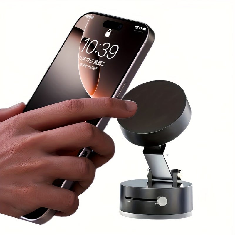 360 Degree Vacuum Magnetic Phone Holder Foldable Car Stand No Brand - Image 3