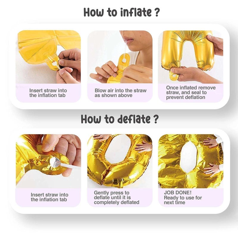 Party Box Birthday Decorations Items-Set with Foil Balloons For Decoration|Number Foil Balloons For Birthday| 1to 9 Years Birthday Decoration | Theme Birthday Decoration,Multicolor (9) - Image 4