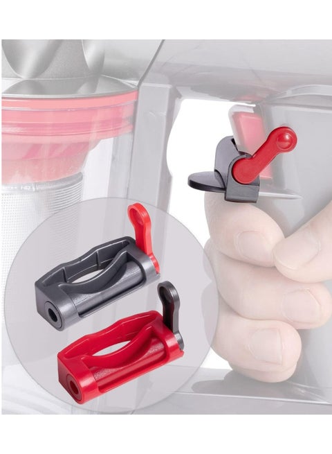قفل الزناد متوافق مع مكنسة كهربائية Dyson V15 V6 V8 V7 V10 V11 Absolute/Animal/Motorhead، عبوة من قطعتين من مشبك التحكم في التشغيل/الإيقاف بزر الطاقة، ملحقات مفتاح الطاقة Dyson، حرر إصبعك