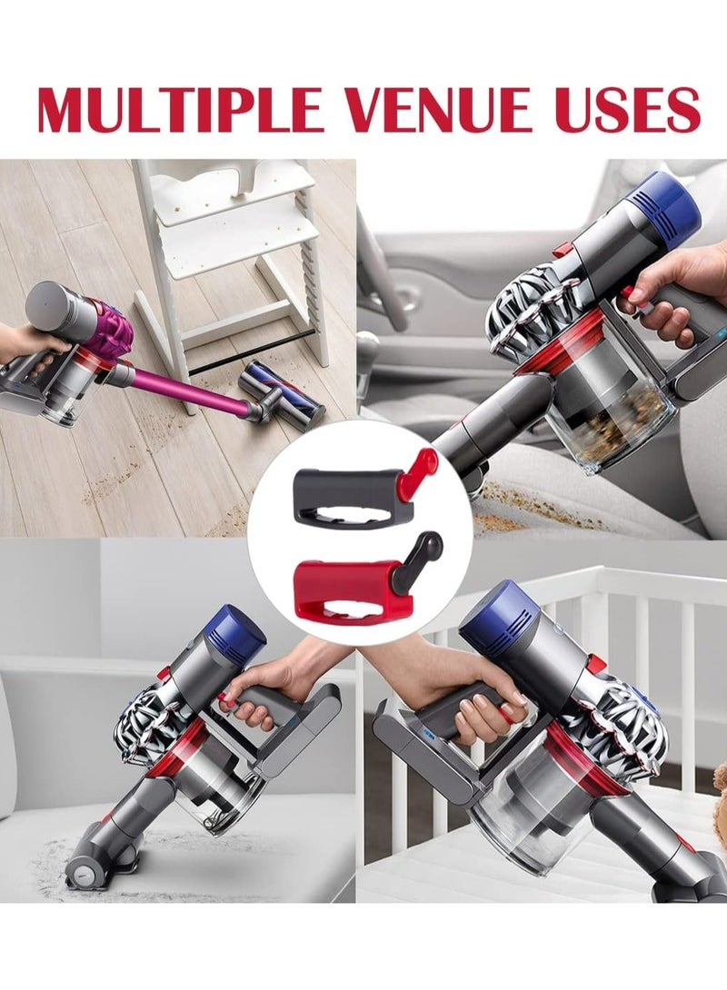 قفل الزناد متوافق مع مكنسة كهربائية Dyson V15 V6 V8 V7 V10 V11 Absolute/Animal/Motorhead، عبوة من قطعتين من مشبك التحكم في التشغيل/الإيقاف بزر الطاقة، ملحقات مفتاح الطاقة Dyson، حرر إصبعك