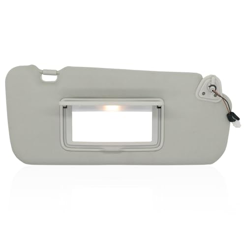 NHILES Right Passenger Side Sun Visor Fits for Nissan Murano 2009 2010 2011 2012 2013 2014 Replacement Sun Shade 964011AA1B Gray - Image 1