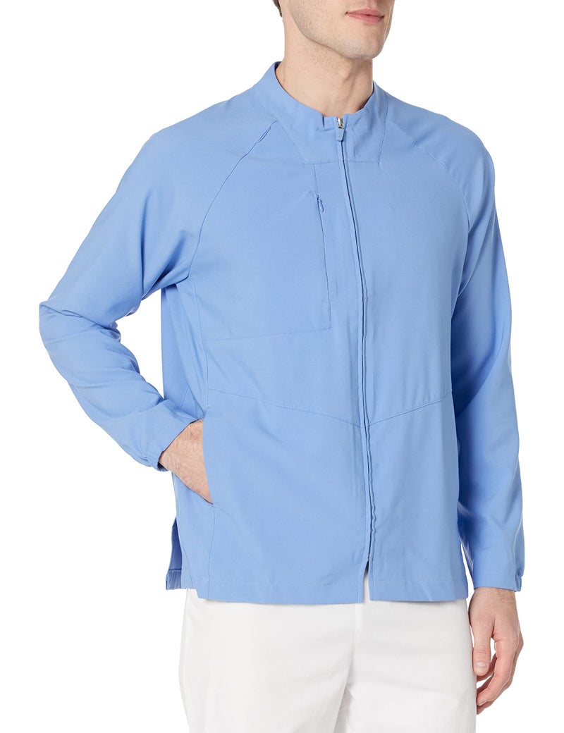WINK W123 Mens Zip Front Warm Up Jacket Ceil Blue L - Image 2