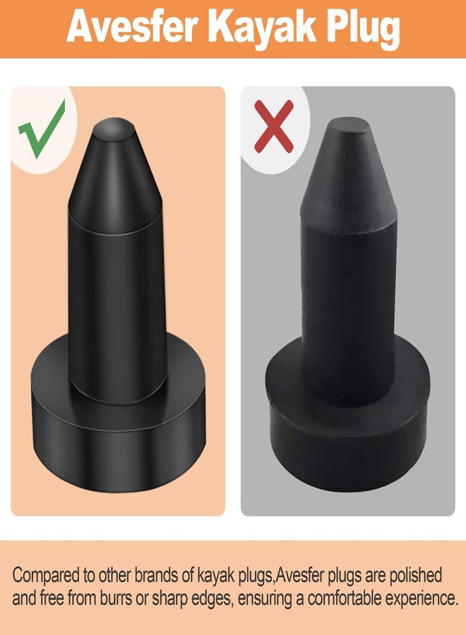 PELIF 4 Pack 1/2" Kayak Drain Plug Push for Sundolphin Pelican Kayaks Pond Prowler 4985616 Aruba 8 SS, Aruba 10, Bali 8, Excursion 10 - Image 4