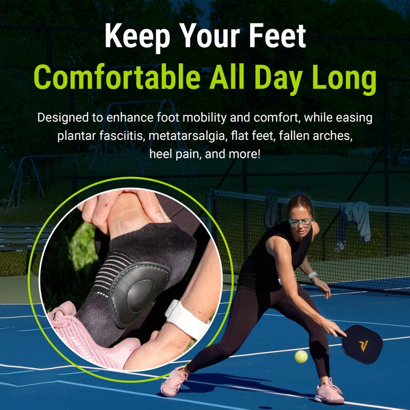 Strutz 2 Pack Sole Angel - The Original Patented Arch Support and Compression Technology - Plantar Fasciitis Support - Ease Discomfort and Improve Mobility - Metatarsal Foot Pads for Women and Men - Image 3
