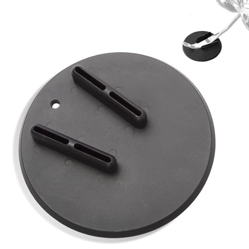 FOVPLUE Jiffy Stand Coaster, Kickstand Pad for Harley all motorcycles w/side stand,for Touring FL Sportster XL/XR FX/FXR/FXD/FLD/Dyna Softail FLST/FXST Pan America VRSC LiveWire,Black - Image 1