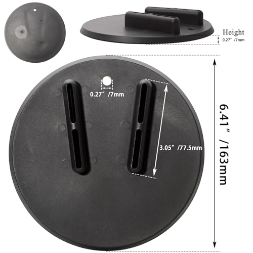 FOVPLUE Jiffy Stand Coaster, Kickstand Pad for Harley all motorcycles w/side stand,for Touring FL Sportster XL/XR FX/FXR/FXD/FLD/Dyna Softail FLST/FXST Pan America VRSC LiveWire,Black - Image 5