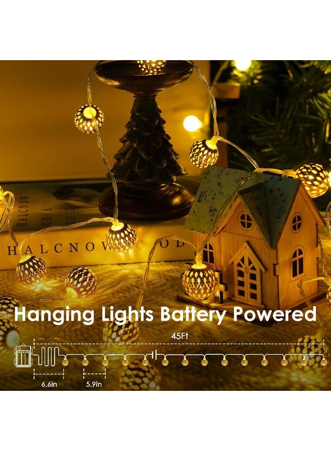 LED Moroccan Fairy Light Battery Operated String Lights For Home Outdoor Wedding Party Festival Decoration - Image 4