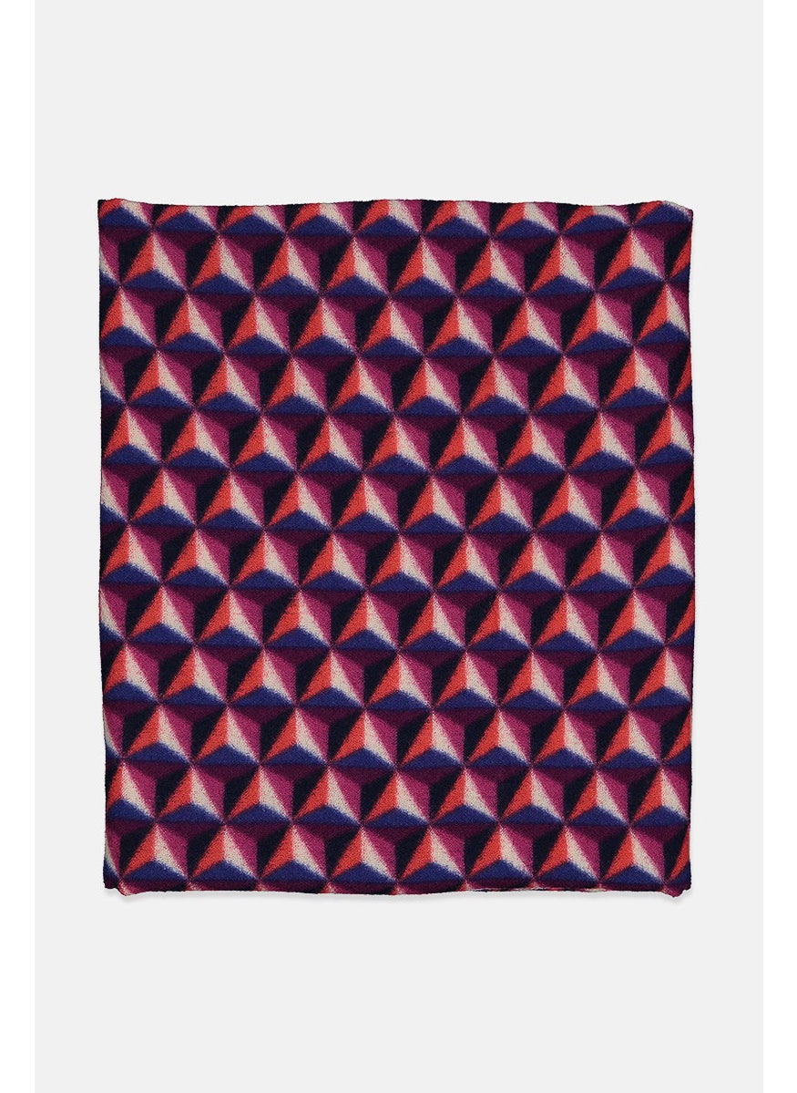 kipling Men Textured Keon Triangle Scarves, Purple Combo  - Image 2