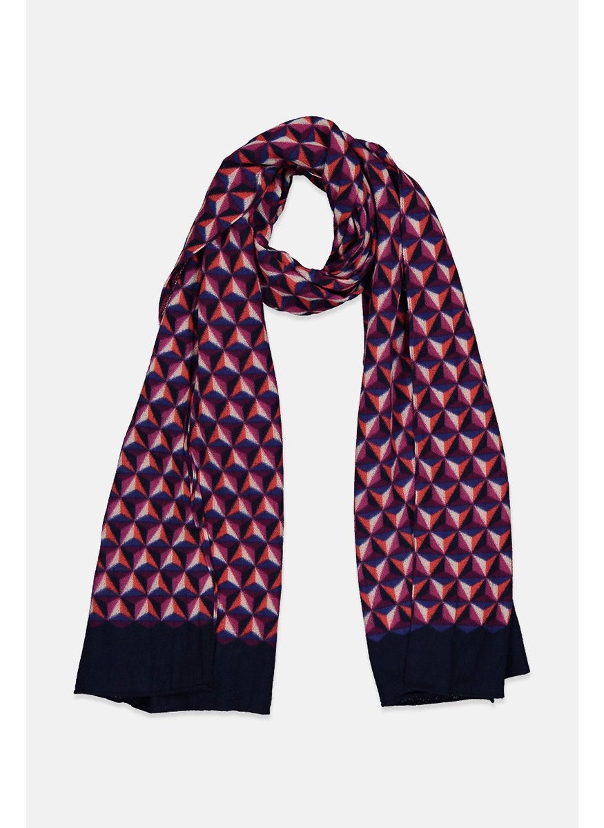 kipling Men Textured Keon Triangle Scarves, Purple Combo  - Image 1