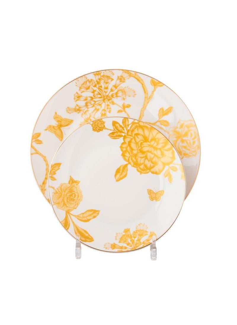 Dania Porcelain dining set, 28 pieces, golden pattern  - Image 5