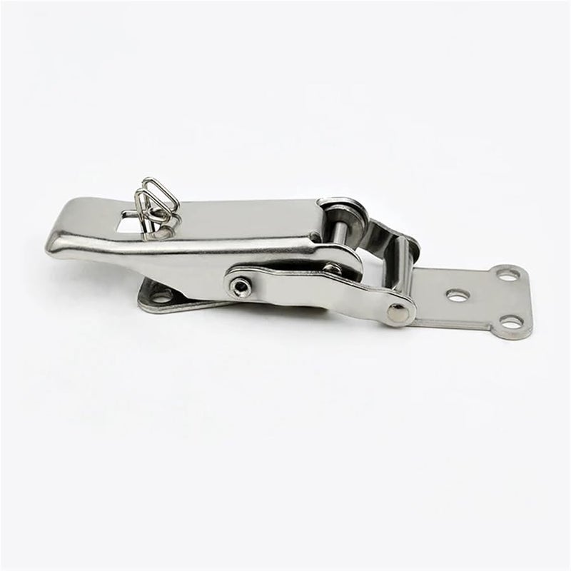304 Stainless Steel Snap Hasp Lock Spring Loaded Toggle Fastener For Cabinet Luggage - Image 5