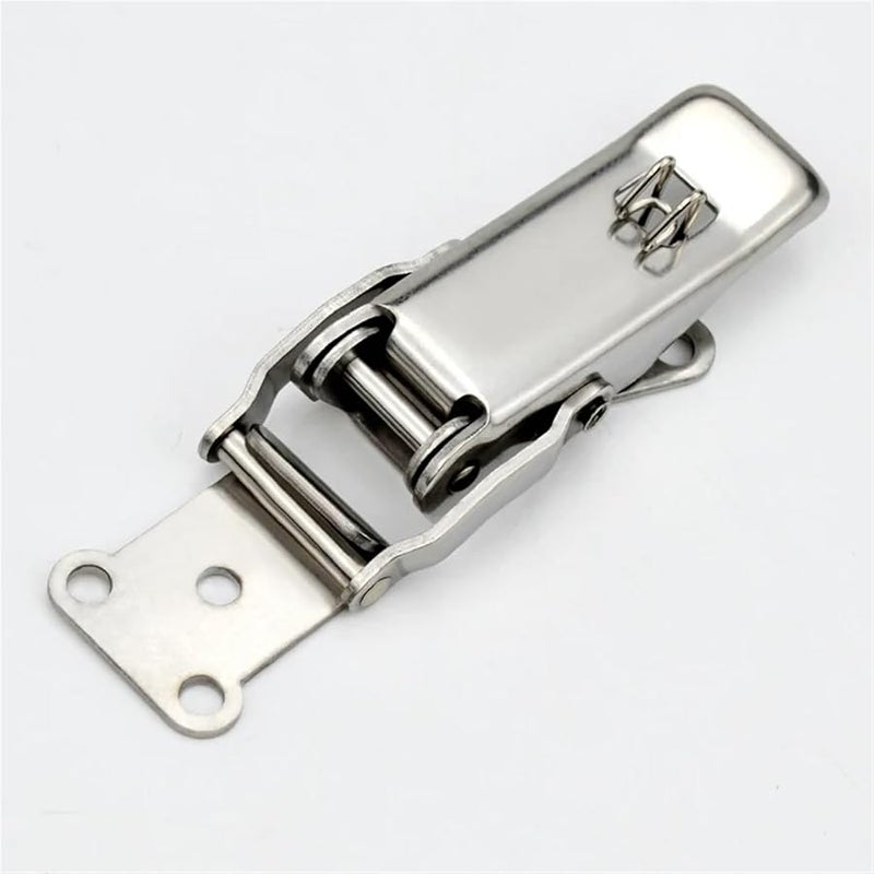 304 Stainless Steel Snap Hasp Lock Spring Loaded Toggle Fastener For Cabinet Luggage - Image 4