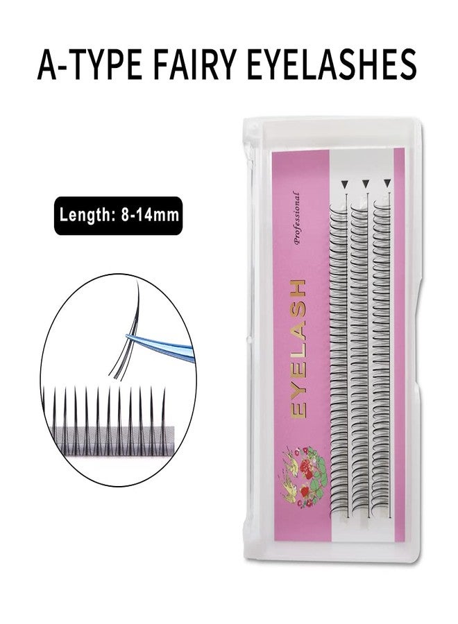 ADIYA Fishtail Eyelash Extensions 8-14mm Single Cluster Fans Eyelashes Fashion Fish Tail Fairy Eyelashes C Curl Super Natual Grafting Eyelash Dovetail Fly Eyelash/A/M Shape Eyelashes - Image 2