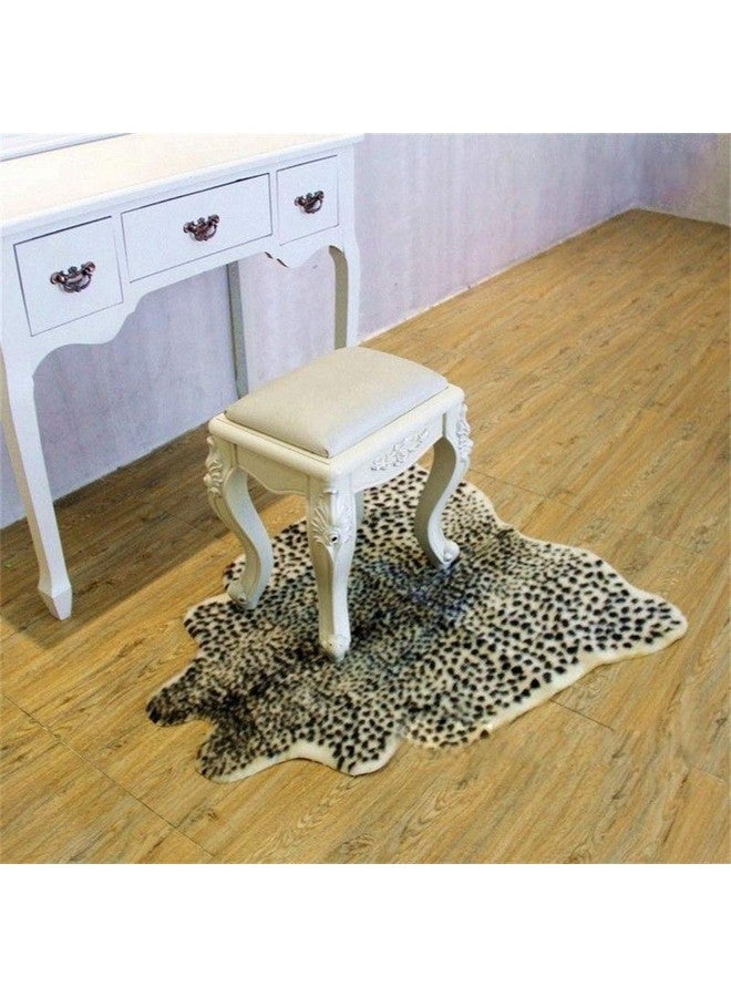 Seek4comfortable Leopard Print Rug, Cute Faux Cheetah Cowhide Skin Fur Rug Animal Printed Area Rug Carpet for Home Office, Livingroom, Bedroom - Image 3
