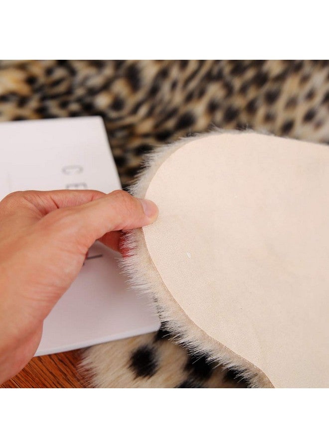Seek4comfortable Leopard Print Rug, Cute Faux Cheetah Cowhide Skin Fur Rug Animal Printed Area Rug Carpet for Home Office, Livingroom, Bedroom - Image 4