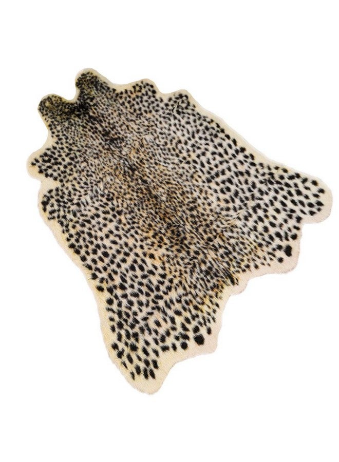 Seek4comfortable Leopard Print Rug, Cute Faux Cheetah Cowhide Skin Fur Rug Animal Printed Area Rug Carpet for Home Office, Livingroom, Bedroom - Image 1
