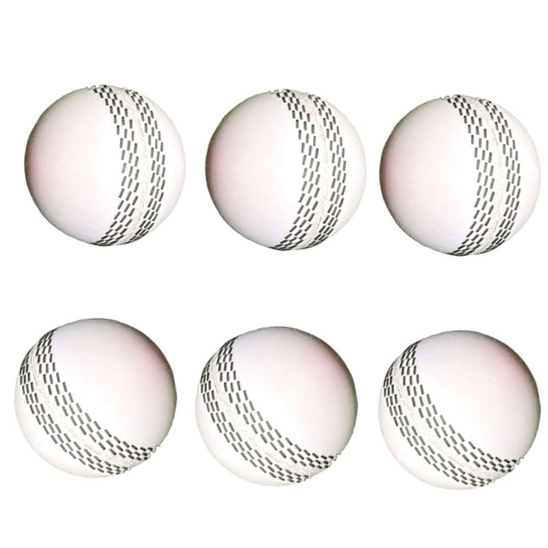 Gmefvr Cricket Ball Cricket Tennis, Wind Ball, i10 Balls for Practice and T-20 Playing Balls (i10 White) - Image 1