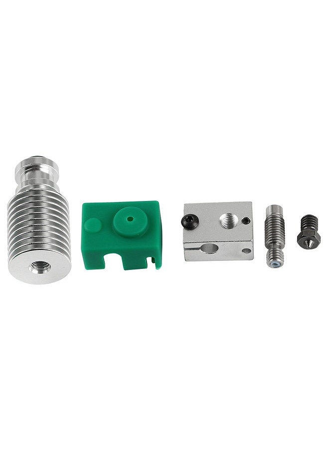 Generic - Heatsink Extruder Radiator with Collet Clip V6 Nozzle 1.75mm Filament Hotend Compatible with PT100 Prusa I3 MK3 3D Printer - Image 1